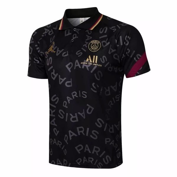 Polo Paris Saint Germain 2021 2022 Negro Amarillo